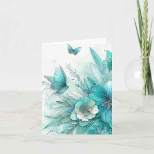 水彩エフエマラヴィンテージ 空白の ノートカード (正面)