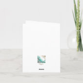 水彩エフエマラヴィンテージ 空白の ノートカード (裏面)