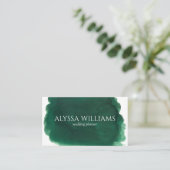 水彩エメラルドグリーンラグジュアリモダンー 名刺 (スタンド正面)