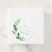 水彩エユーカリプタスのウェディングシャワー フェイバータグ (インサイチュ)