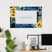 水彩エユーカリプタス ブライダルシャワー フォトプロップ ポスター (ホームオフィス)