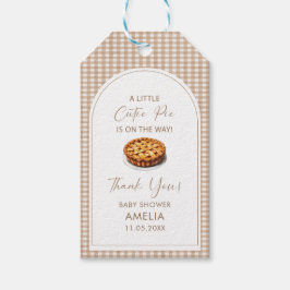 水彩エレガントかわいこちゃんパイが途中ベビーS ギフトタグ