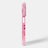 水彩エレガントつる植物（ピンク背景） Case-Mate iPhoneケース (裏面 / 右)