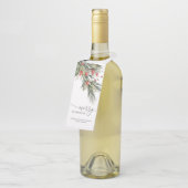 水彩エレガントクリスマス ボトルネックタグ (アングル)