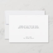 水彩エレガントフェスティバルクリスマスブーケ サンキューカード (裏面)