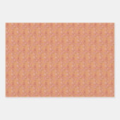 水彩エレガントフラミンゴ、金ゴールド及びピンクラップ ラッピングペーパーシート (正面2)