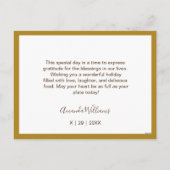 水彩エレガントフローラカボチャ シーズンポストカード (裏面)