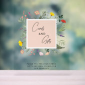 水彩エレガントフローラカード&ギフト卒業 アクリルサイン (ニュートラル)