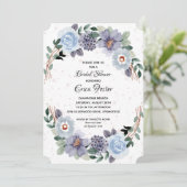 水彩エレガントフローラブライダルシャワー招待 (スタンド正面)