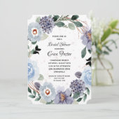 水彩エレガントフローラブライダルシャワー招待 (スタンド正面)