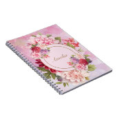 水彩エレガントフローラブーケノート ノートブック (右側)