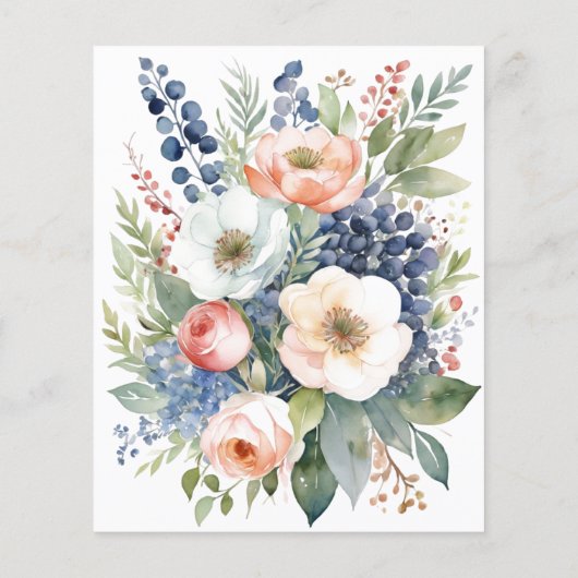 水彩エレガントフローラ事業者フライヤー チラシ (裏面)