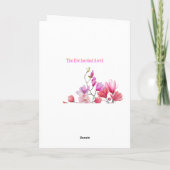 水彩エレガントフローラ卒業生 カード (裏面)