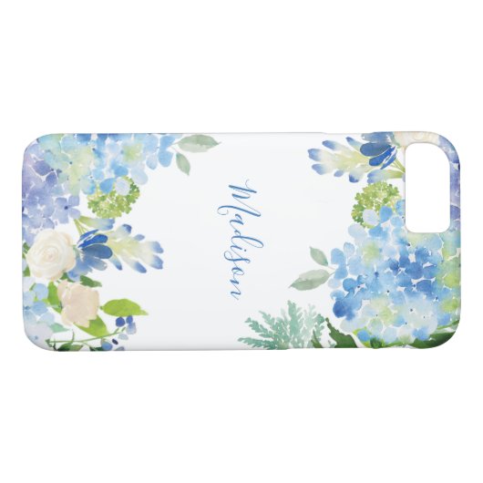 水彩エレガントフローラ電パーソナライズされた話ケース Case-Mate iPhoneケース (裏面(横))