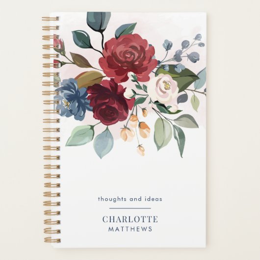 水彩エレガントフローラ プランナー手帳 (正面)