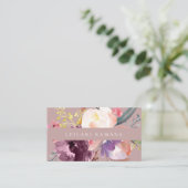 水彩エレガントフローラ 名刺 (スタンド正面)