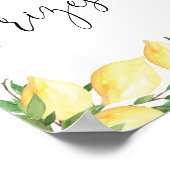 水彩エレガントブライダルシャワー賞看板 ポスター (角)