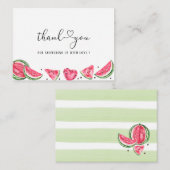 水彩エレガントメロンの赤ん感謝していだけ ノートカード (正面/裏面)