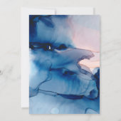 *~*水彩エレガント抽象芸術AR17結婚s 招待状 (裏面)