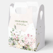 水彩エレガント赤面ピンクガムユーカリ フェイバーボックス (オープン)