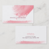 水彩エレガント（ばちゃばちゃ）跳ねる抽象芸術 名刺 (正面/裏面)