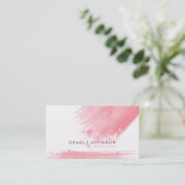 水彩エレガント（ばちゃばちゃ）跳ねる抽象芸術 名刺 (スタンド正面)