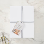 水彩エレファントサファリベイビーシャワー ギフトタグ (より糸付き)