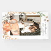 水彩エレファントサファリベイビーシャワー 横断幕 (横)