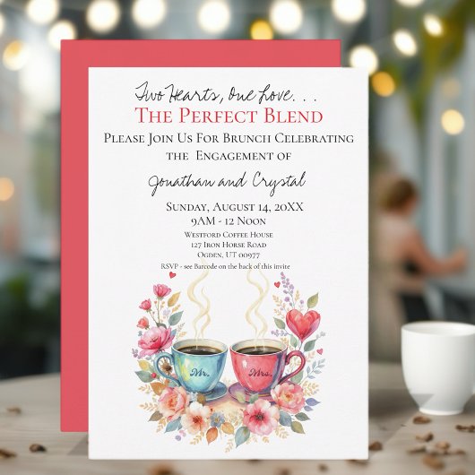 水彩エンゲージメント発表 招待状