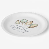 水彩オイスター&パールオイスターロースト ペーパープレート (アングル)