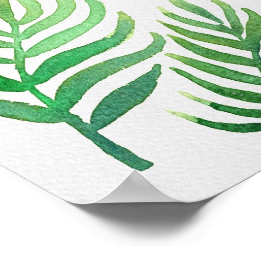 水彩オウム ポスター (角)