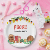 水彩オクトーバーフェストドイツパーティー ペーパープレート (パーティー)