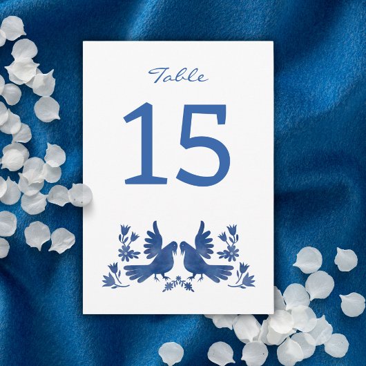 水彩オトミの鳥 ネイビー 招待状