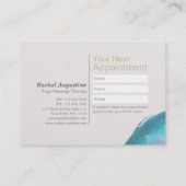 水彩オムサインYOGA 10クラスパスアポイントメント 予約カード (裏面)