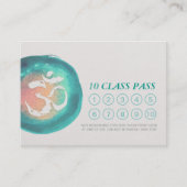 水彩オムサインYOGA 10クラスパスアポイントメント 予約カード (正面)