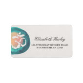 水彩オムシンボルヨガ仲介インストラクター ラベル (正面)