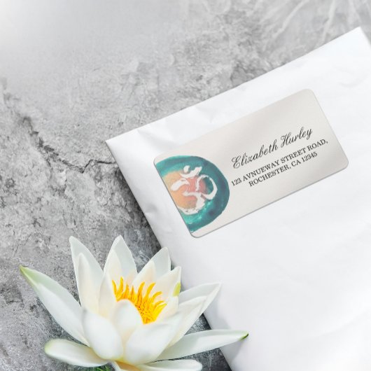 水彩オムシンボルヨガ仲介インストラクター ラベル