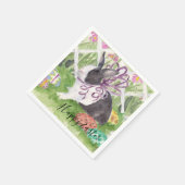 水彩オランダラビットイースターエッグ スタンダードカクテルナプキン (角)