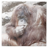 水彩オラン2 タイル (正面)