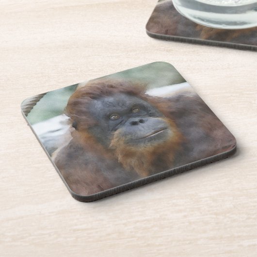 水彩オラン コースター (左側)