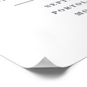 水彩オリーブの枝を私たちの結婚店に歓迎 ポスター (角)