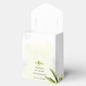 水彩オリーブの枝結婚は感謝 フェイバーボックス (オープン)