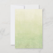 水彩オリーブの葉のつるの招待状 招待状 (裏面)