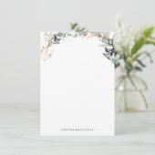 水彩オリーブグローブ |ひなパーソナライズされた形 エンクロージャーカード (スタンド正面)