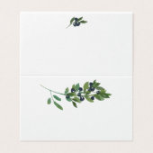 水彩オリーブ枝ボホ結婚のシーティングカード (外部フラット)