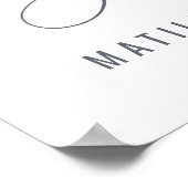 水彩オリーブ結婚のカードとギフトの予算 ポスター (角)