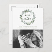 水彩オリーブ。ボタニッイタリアンク日付を保存 ポストカード (正面/裏面)