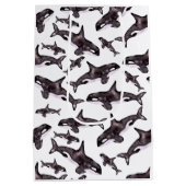 水彩オルカ ミディアムペーパーバッグ (裏面)