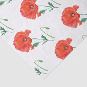 水彩オレンエレガントジポピー 薄葉紙 (詳細)