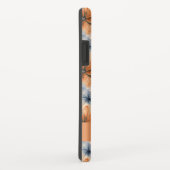 水彩オレンジとブルーのフローラ Case-Mate iPhoneケース (裏面/右)